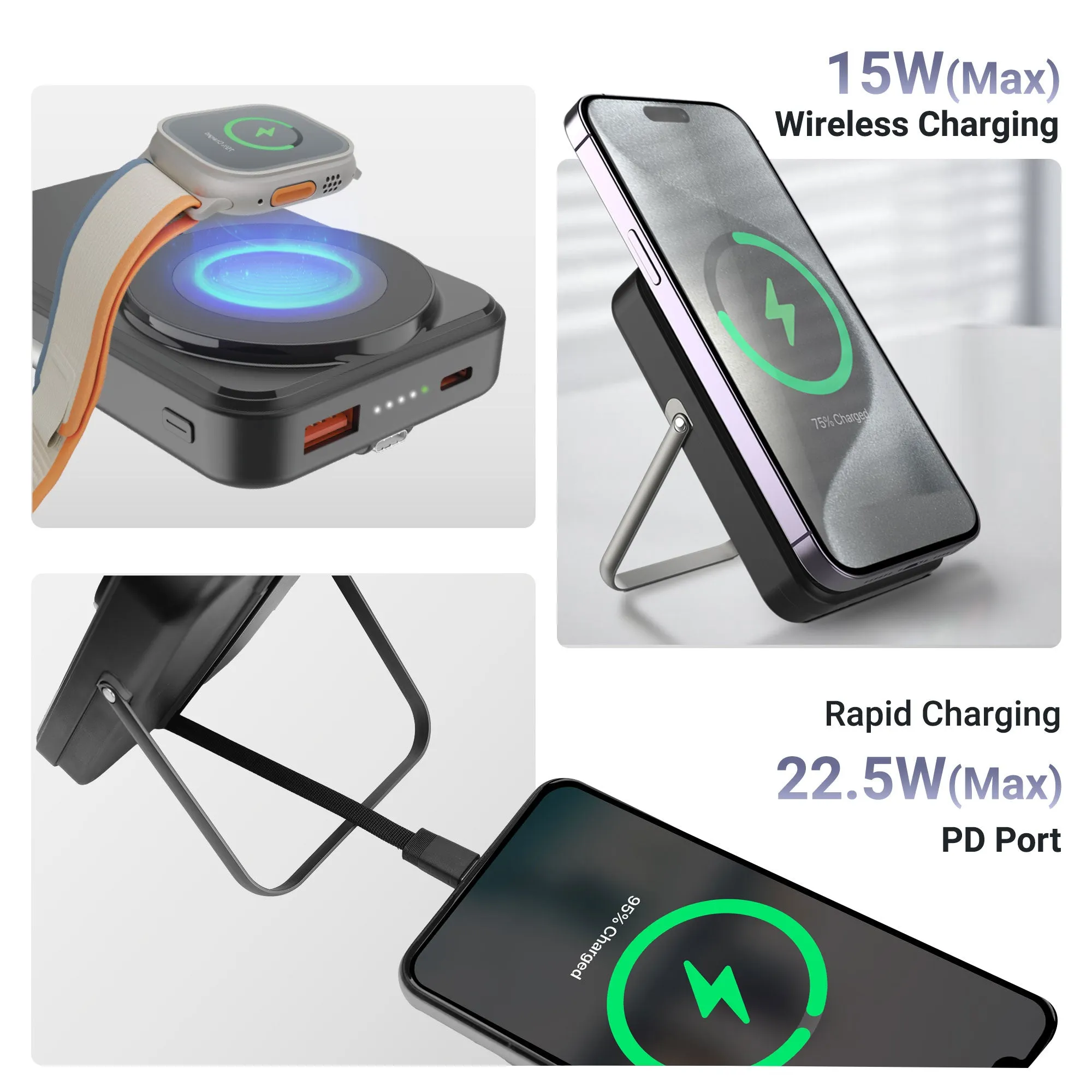 ZEBRONICS Power Bank 10000 mAh Magnetic Output (MW67) view 4
